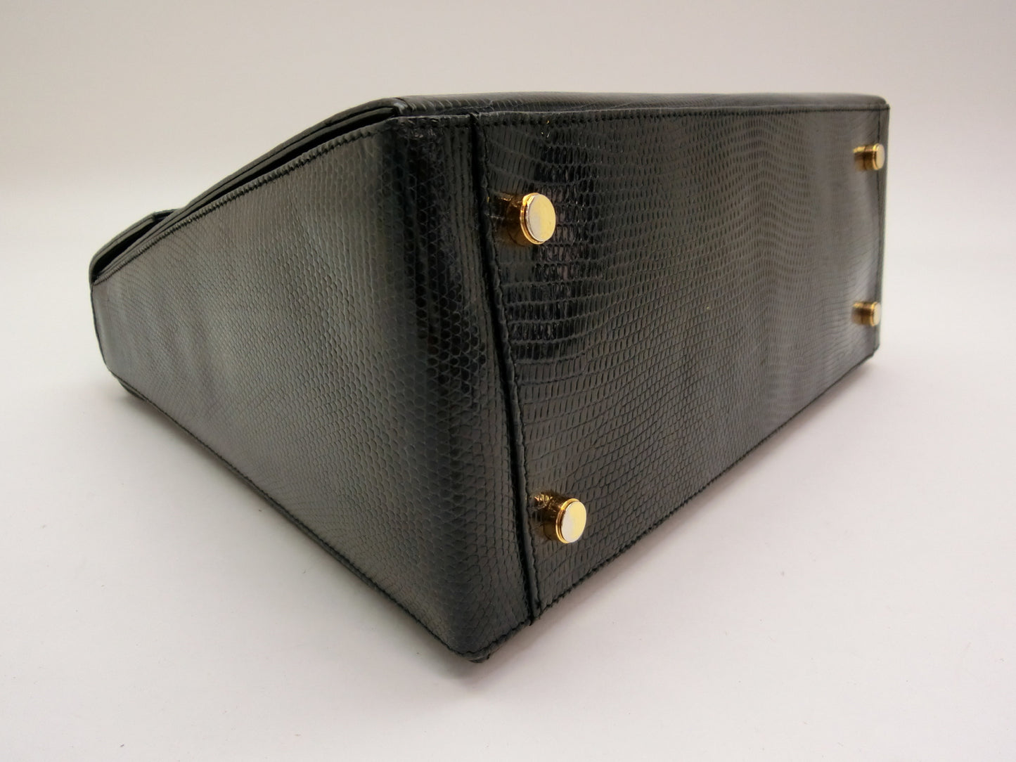 Salvatore Ferragamo Gancini Lizard 2-Way Handbag