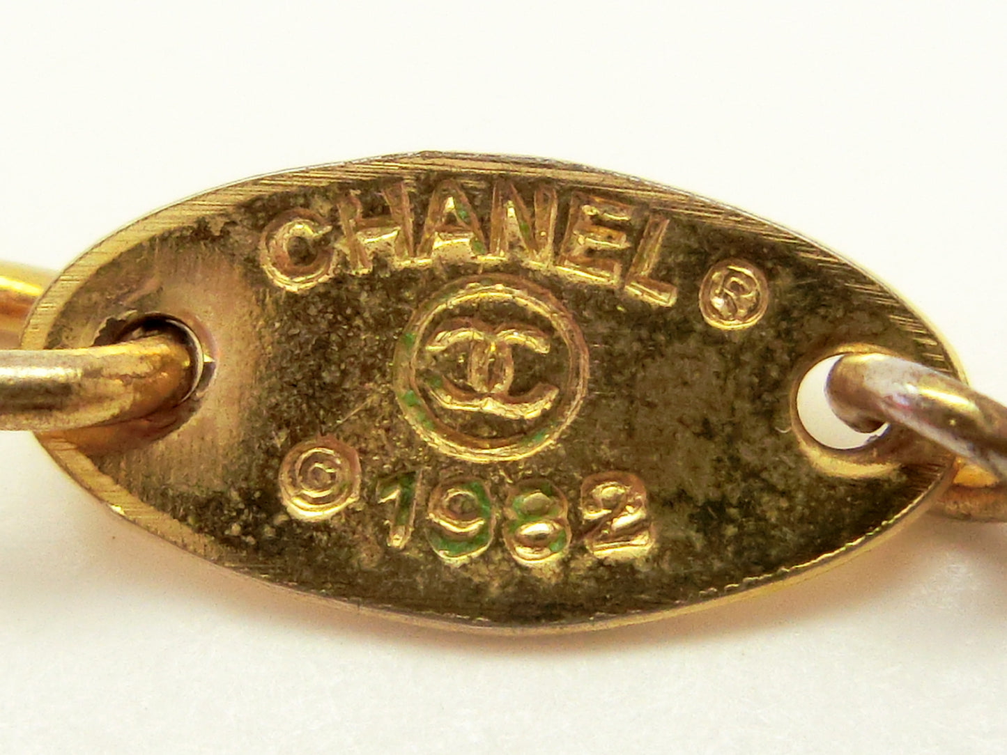 CHANEL Coco Mark Rhinestone Bracelet/Bangle