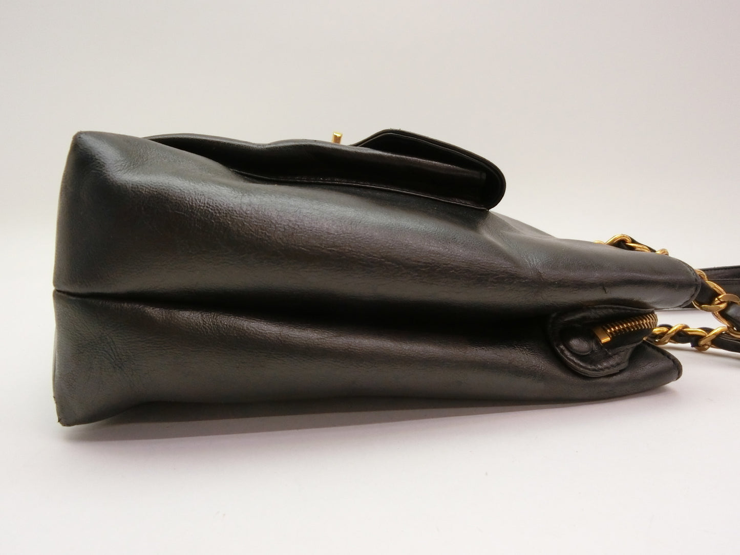 CHANEL Turnlock Leather Shoulder Bag