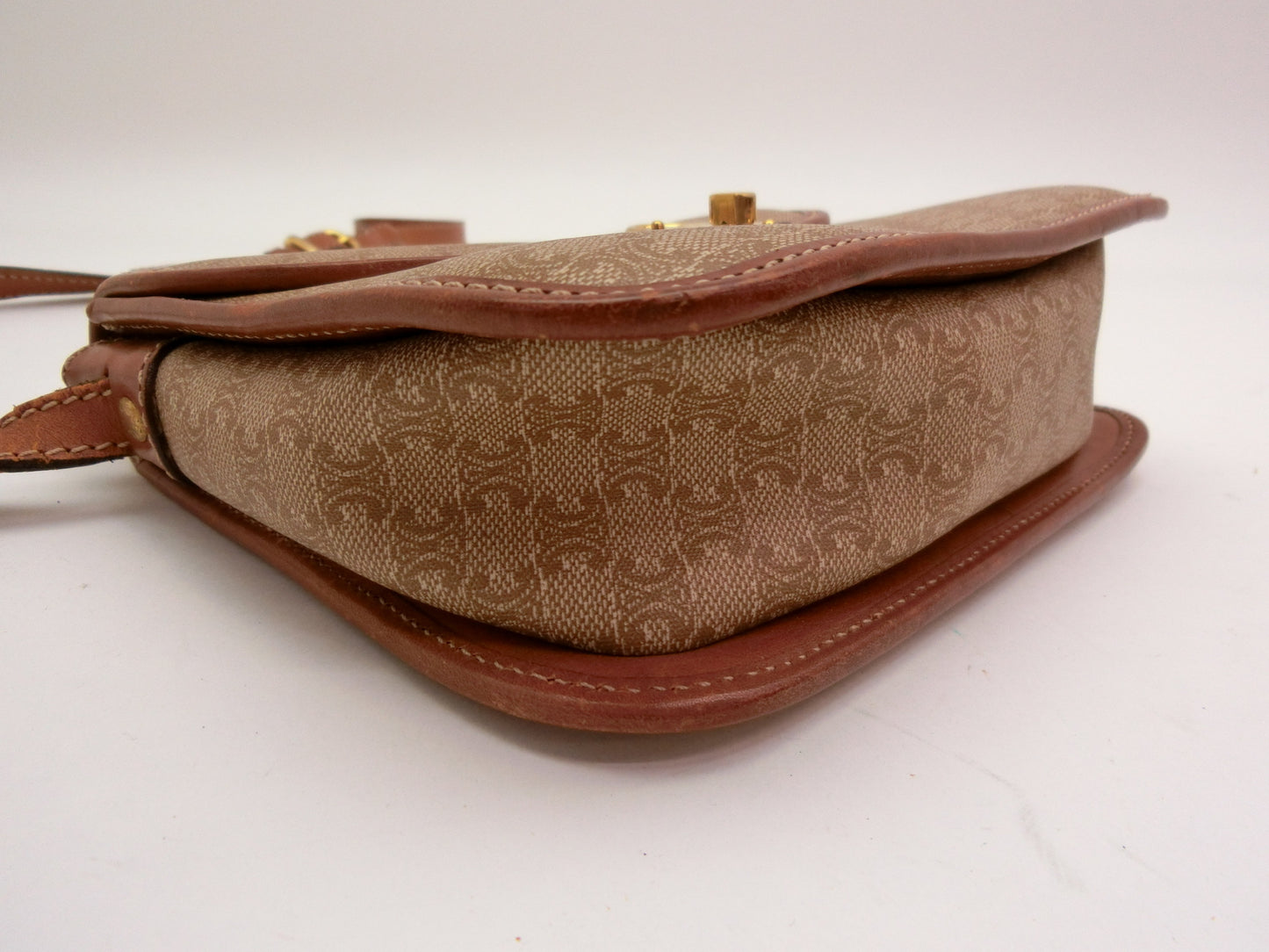 CELINE Macadam Turnlock Shoulder Bag