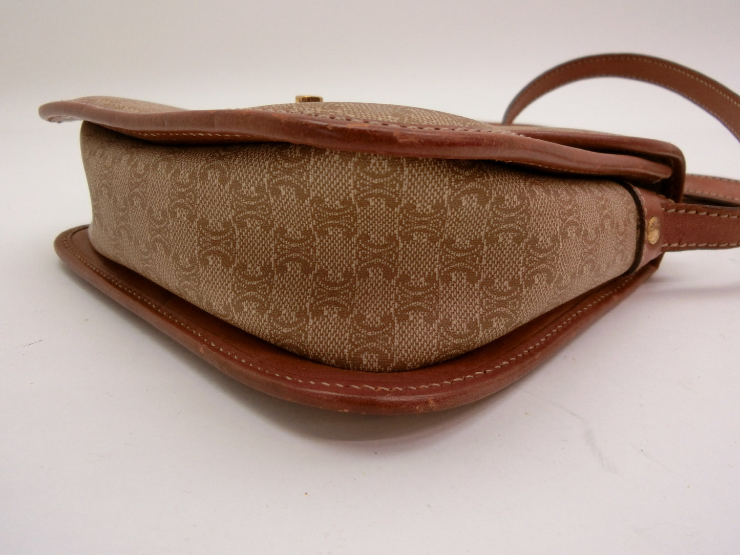 CELINE Macadam Turnlock Shoulder Bag