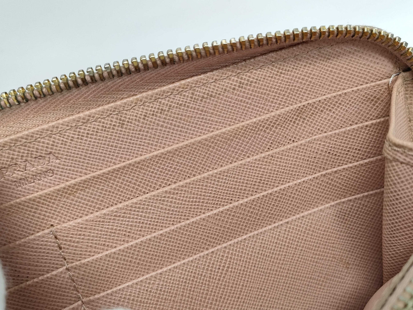 PRADA Prada Ribbon Long Wallet Saffiano Wallet