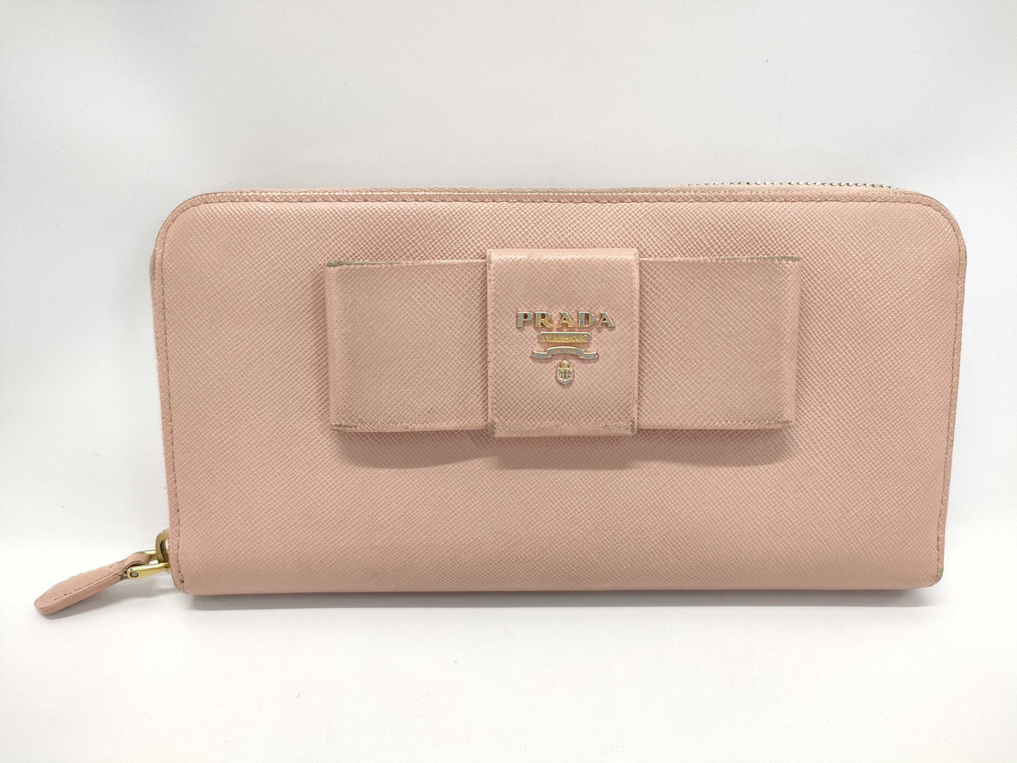 PRADA Prada Ribbon Long Wallet Saffiano Wallet