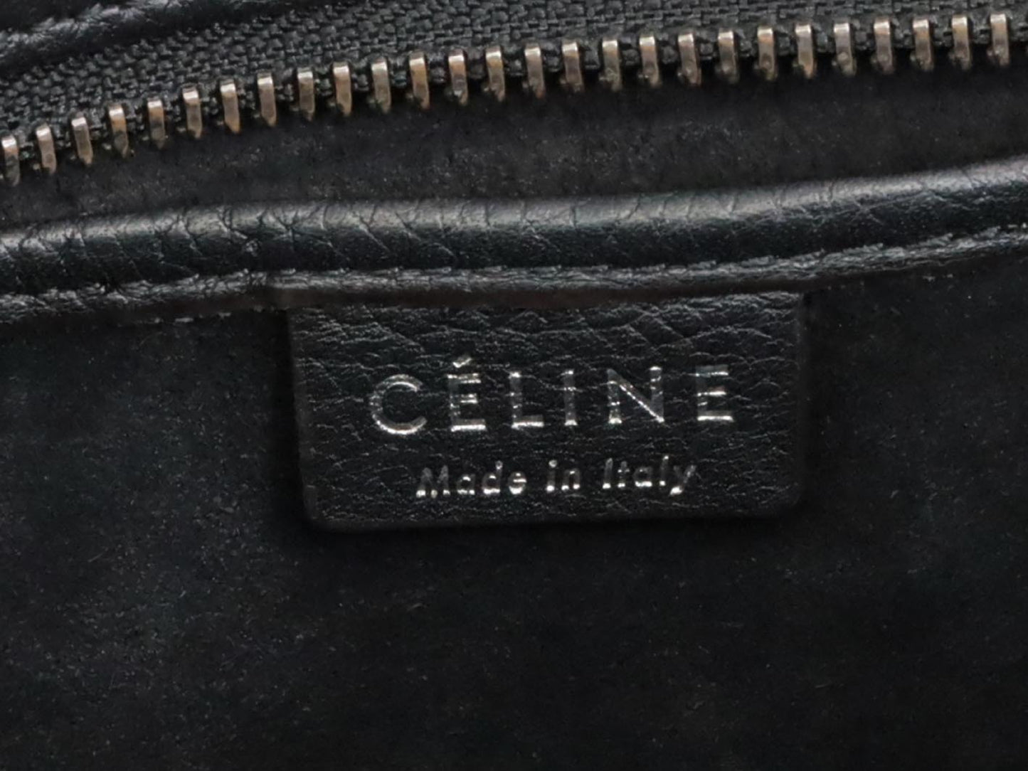 CELINE Luggage Nano Shopper Black Shoulder Bag