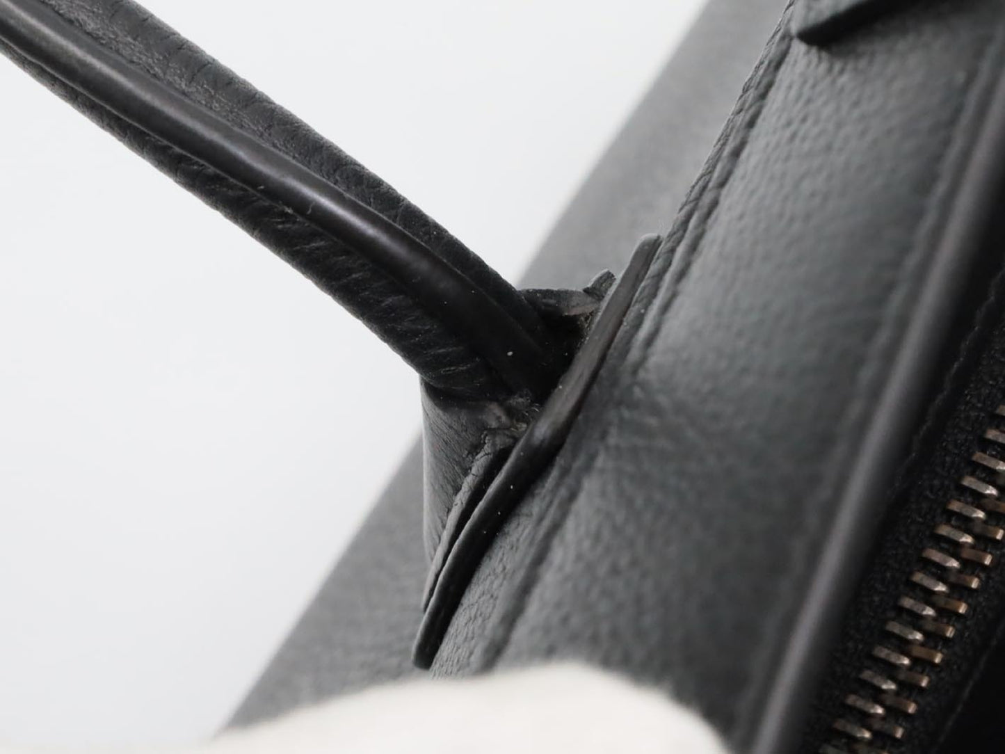 CELINE Luggage Nano Shopper Black Shoulder Bag