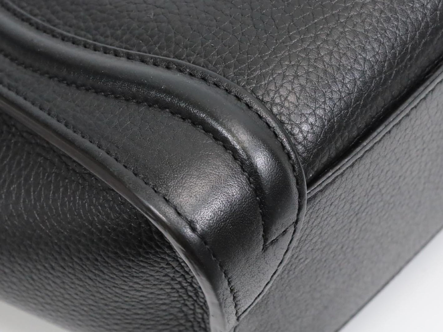 CELINE Luggage Nano Shopper Black Shoulder Bag