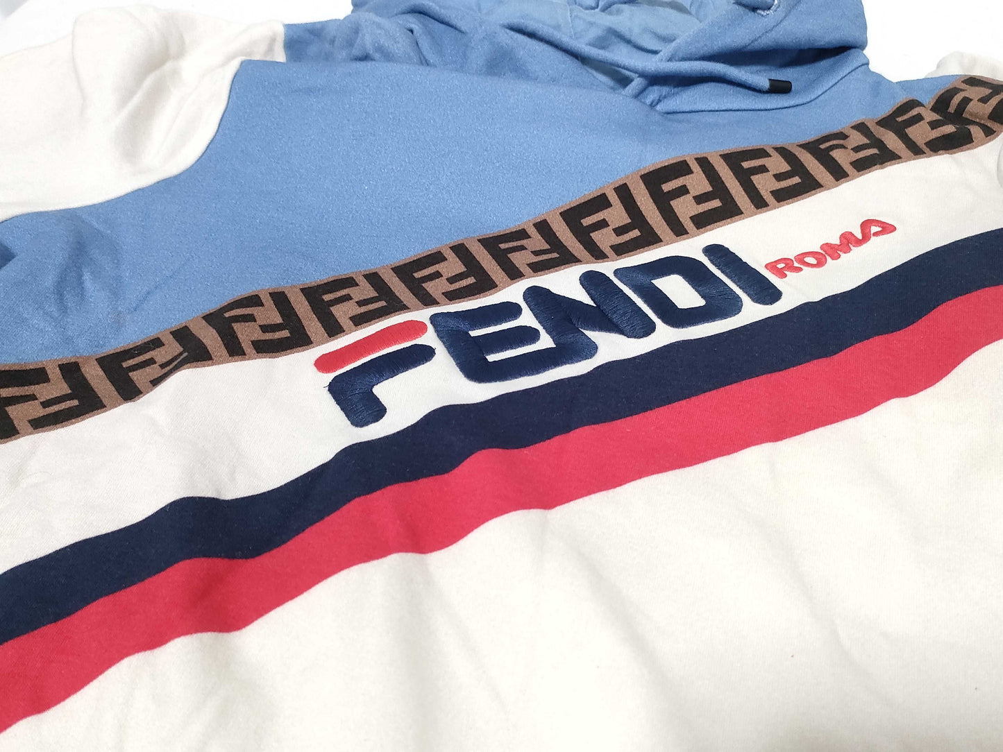 FENDI FENDI Zucca Line Hoodie Top