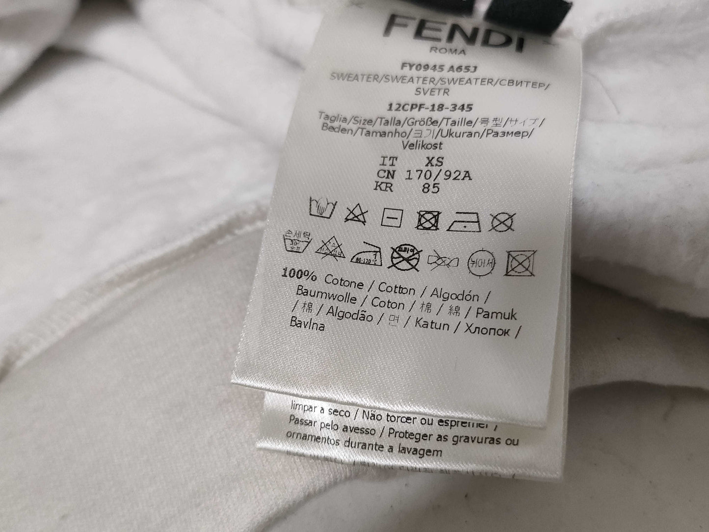 FENDI FENDI Zucca Line Hoodie Top