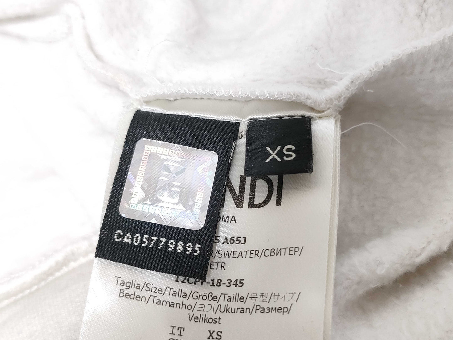 FENDI FENDI Zucca Line Hoodie Top