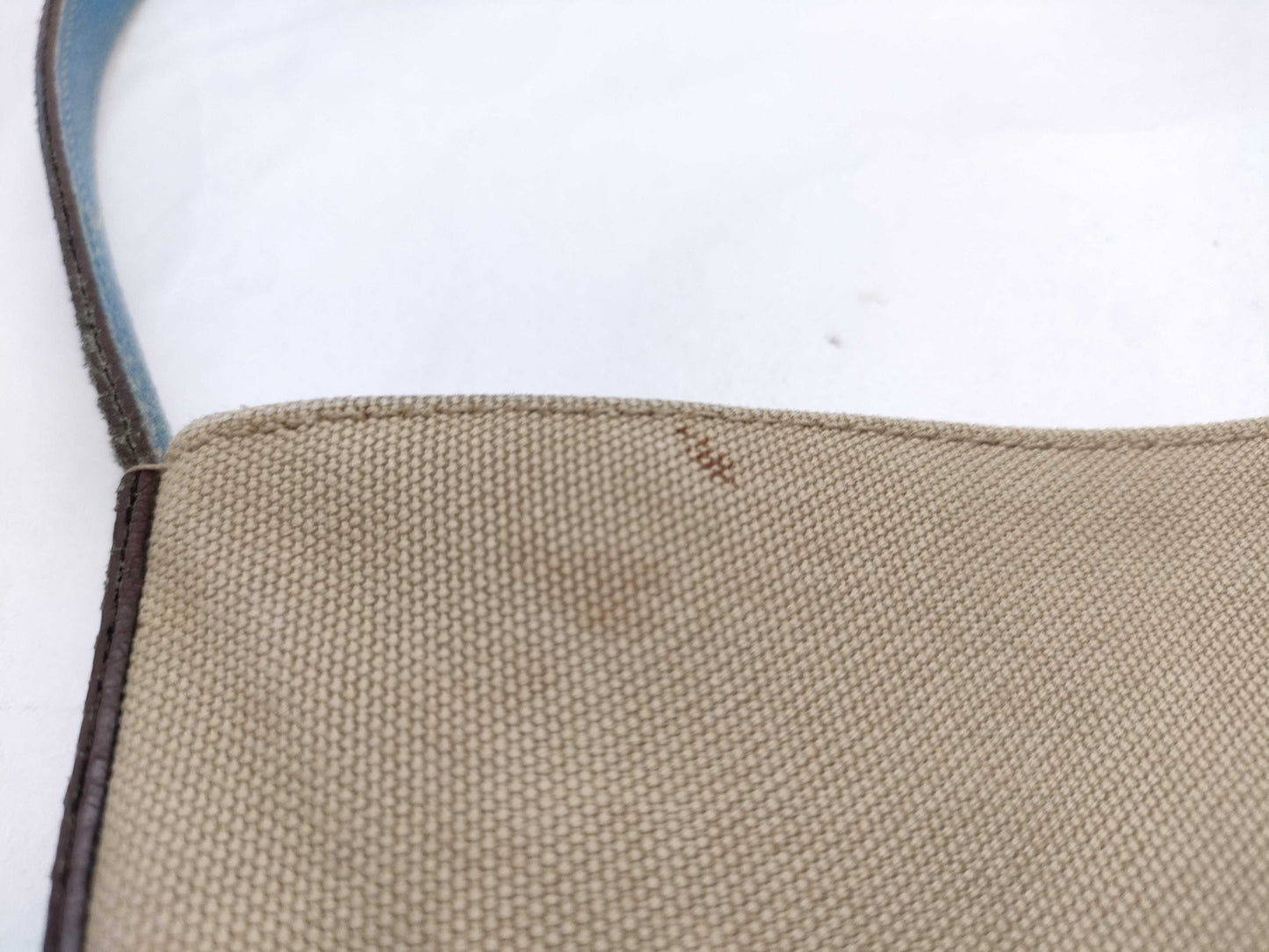PRADA Prada Leather Canvas Tote Bag