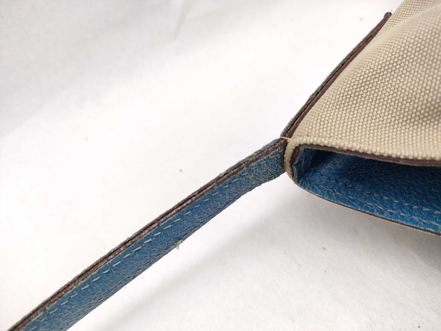 PRADA Prada Leather Canvas Tote Bag