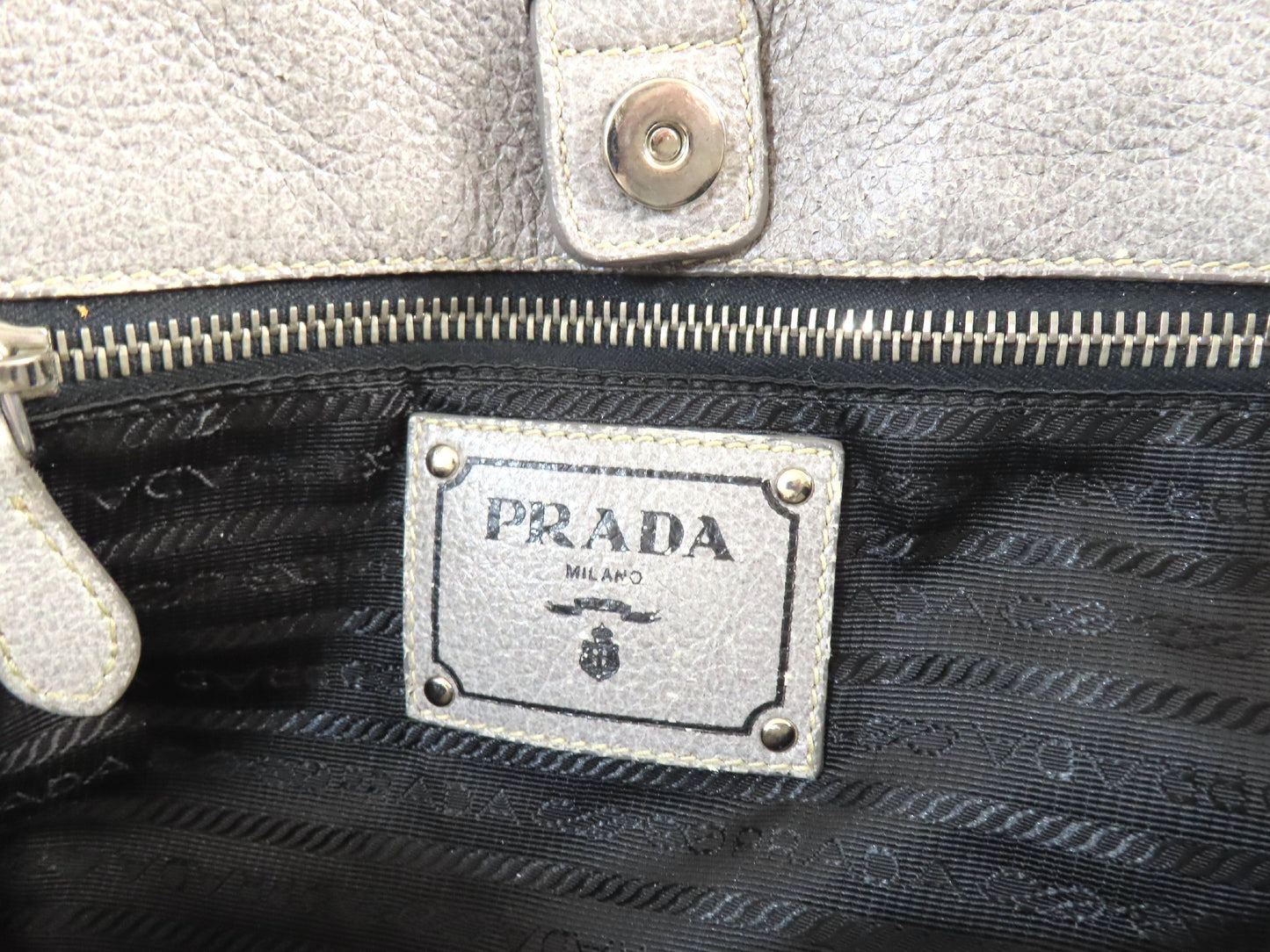 PRADA 2-Way Leather Handbag