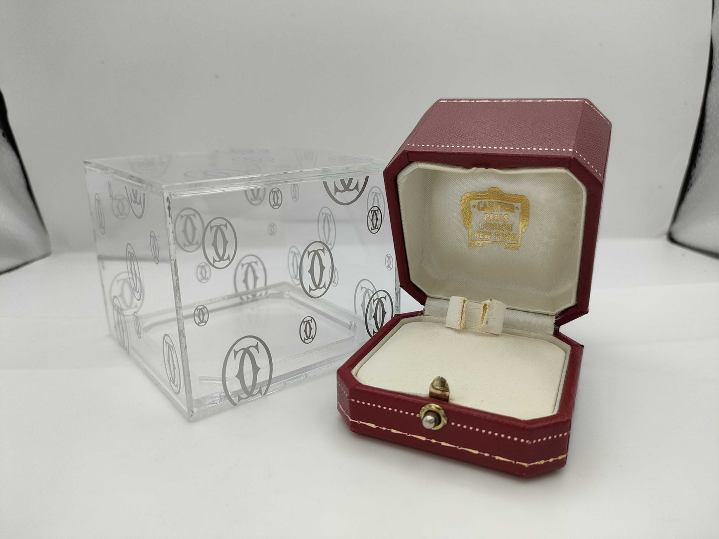 Cartier C2 Happy Birthday #52 WG 750 11.8g Ring
