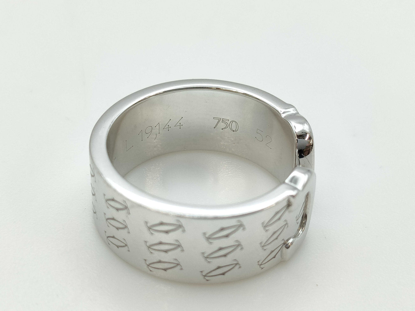 Cartier C2 Happy Birthday #52 WG 750 11.8g Ring