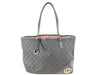 GUCCI Gucci Tote Bag GG Canvas Black G Metal Logo Tote Bag