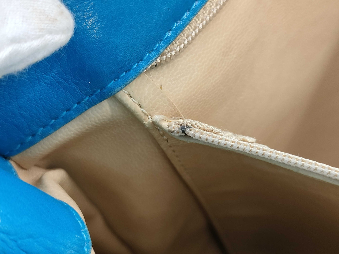 CHANEL CHANEL Leather Bag Blue Tote Bag