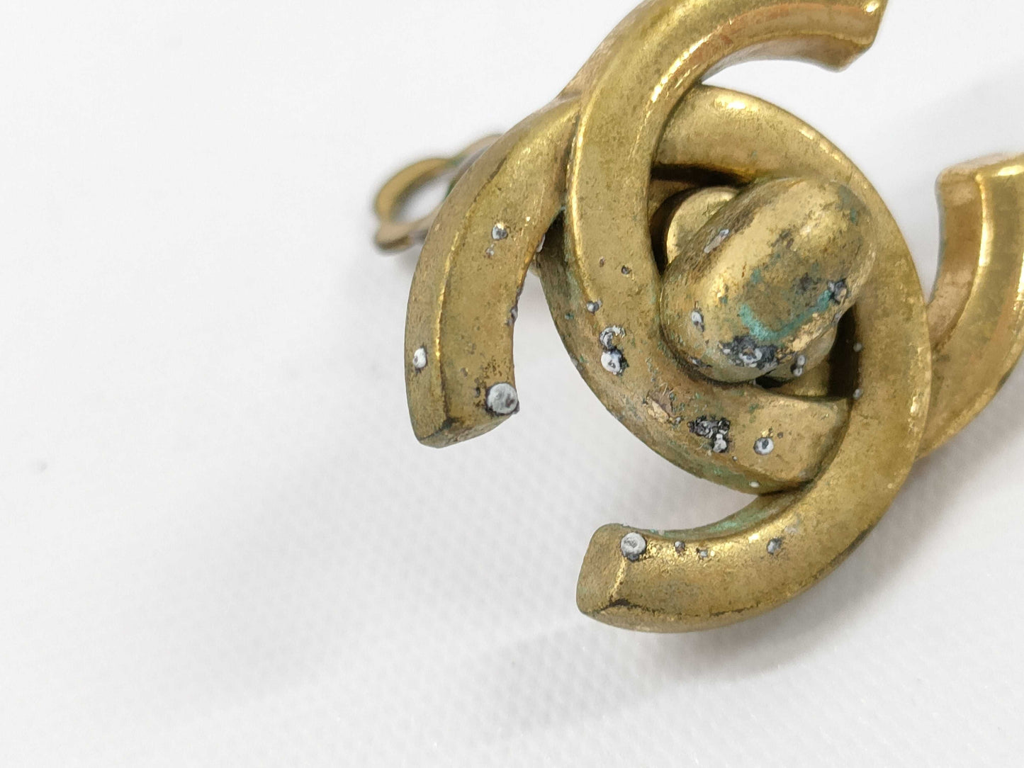 CHANEL Turn Lock Earrings
