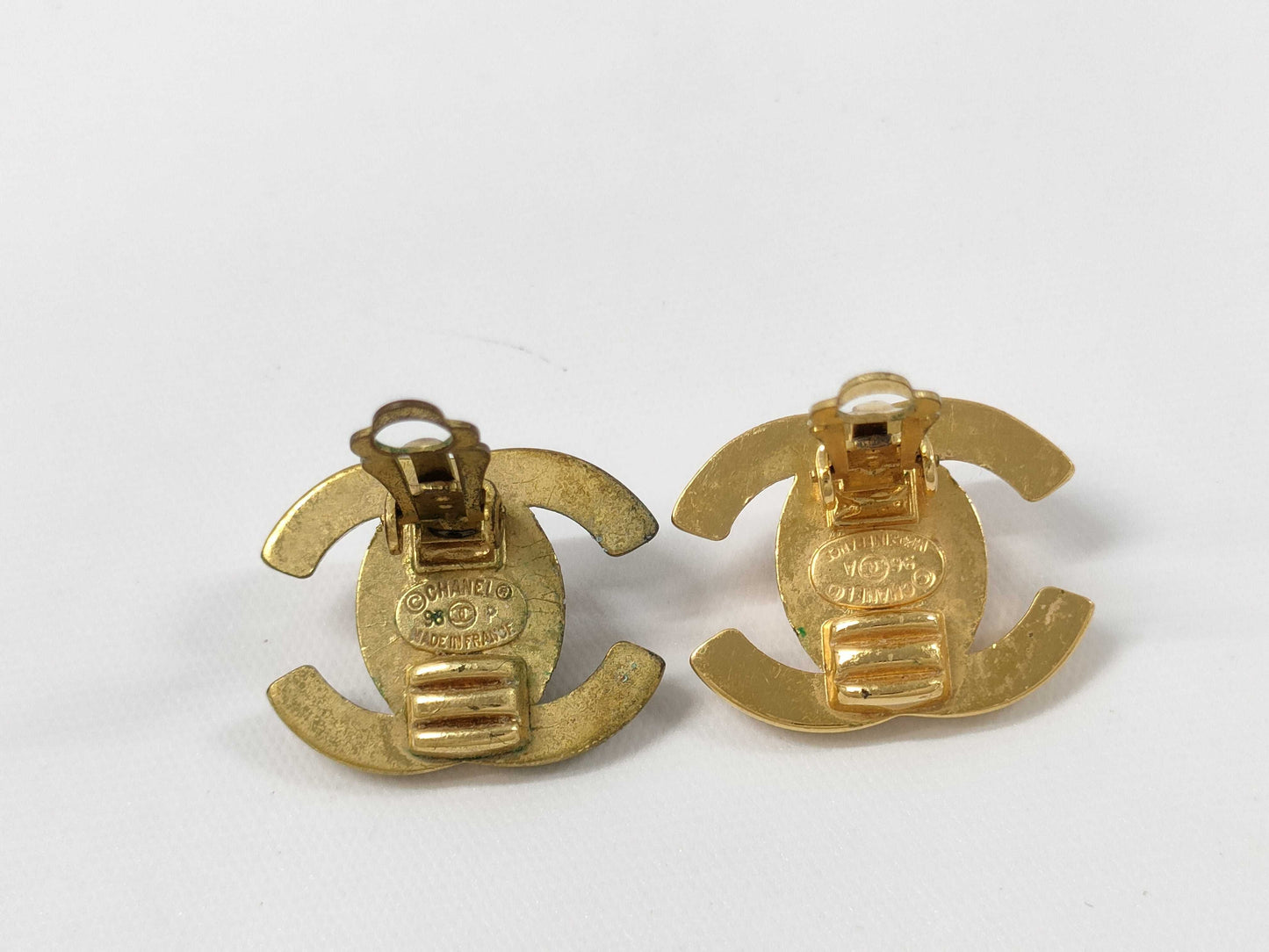 CHANEL Turn Lock Earrings