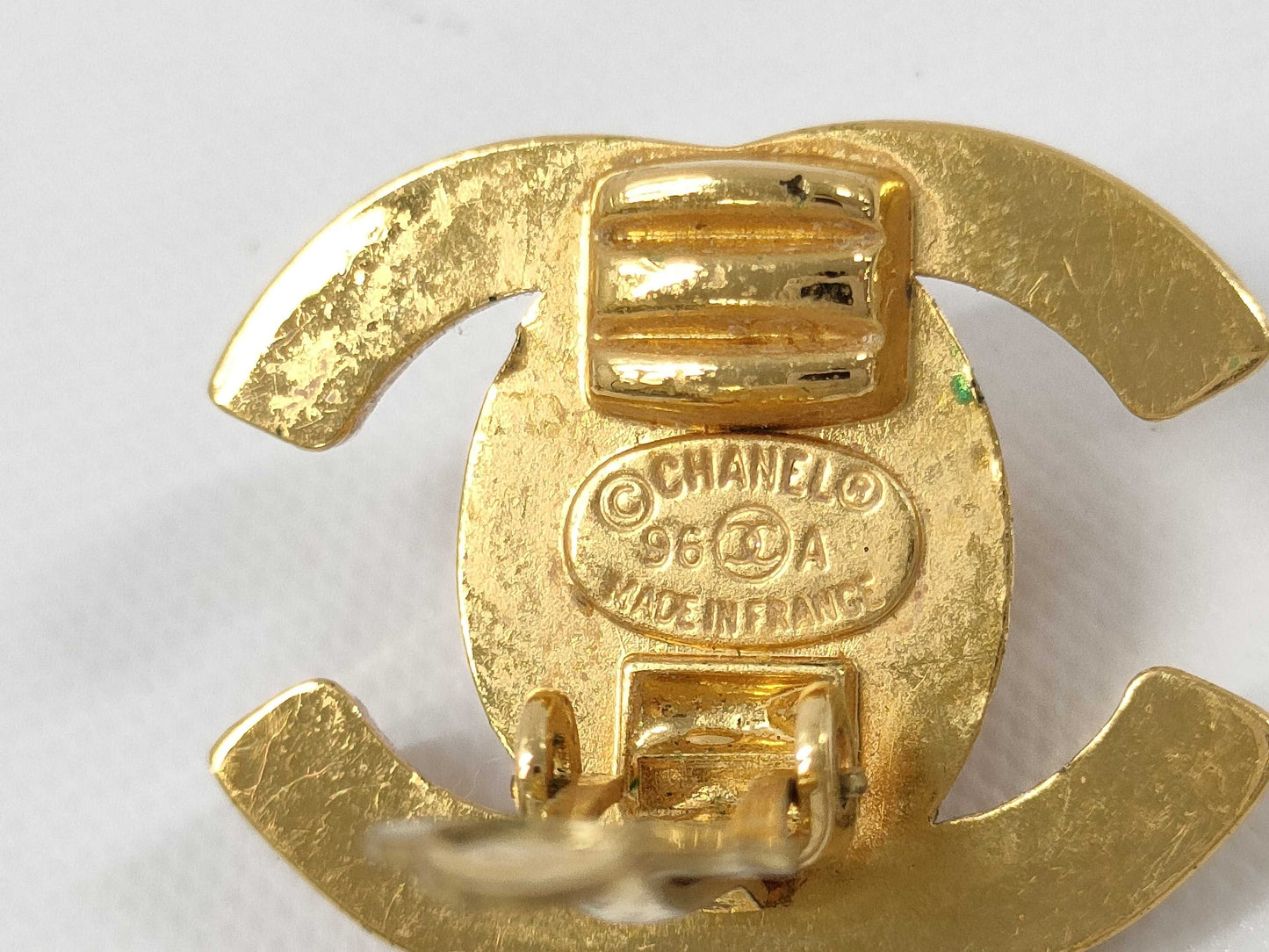 CHANEL Turn Lock Earrings