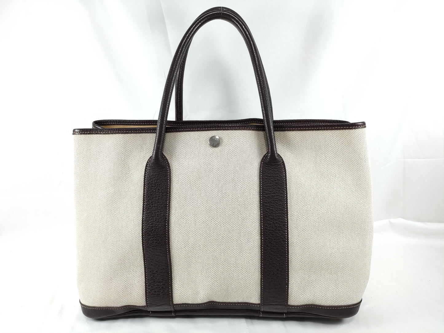 HERMES Garden Party Hermes Garden Party PM H Stamped Tote Bag