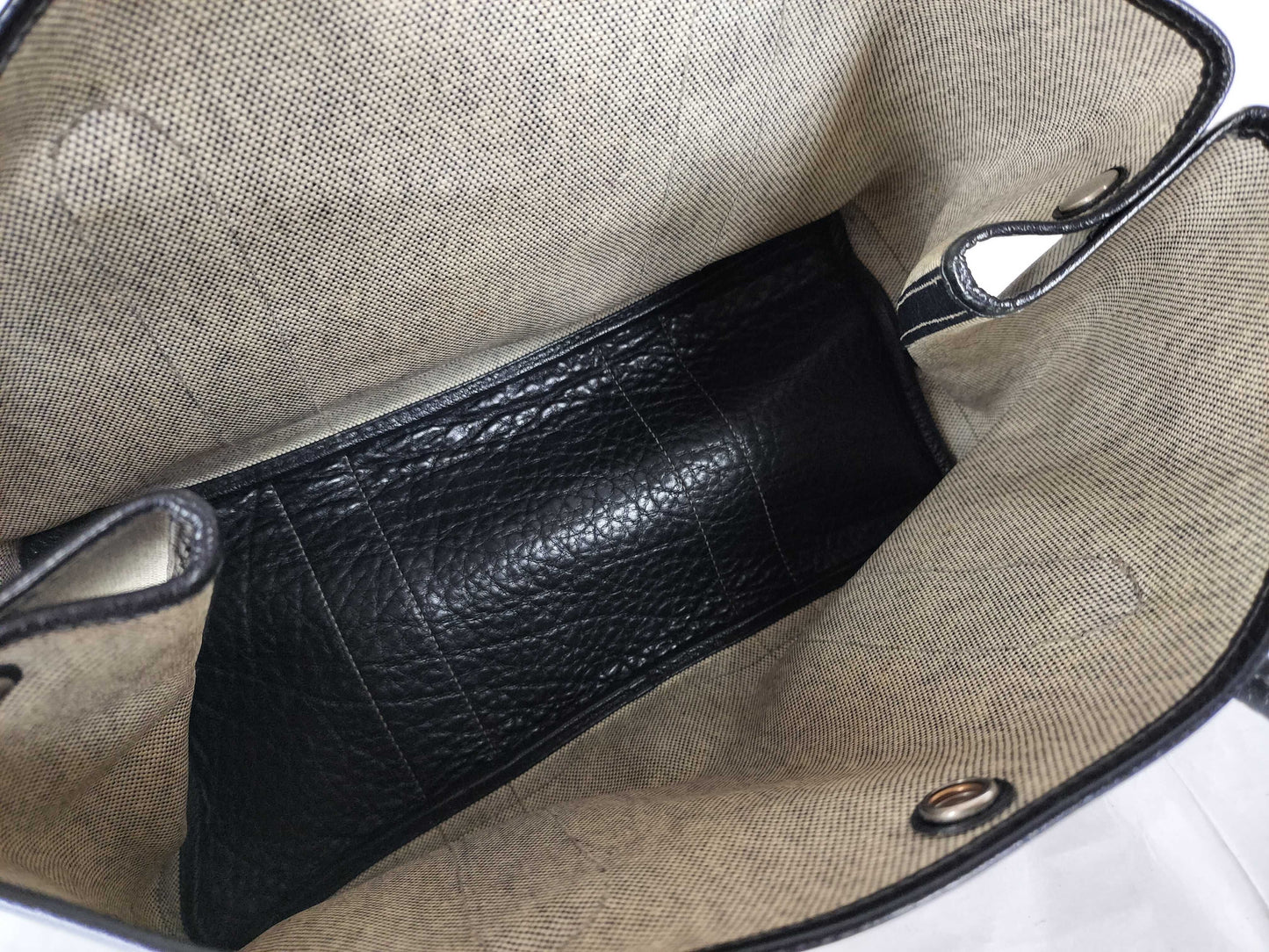 HERMES Garden Party PM Gray Handbag with P Hardware