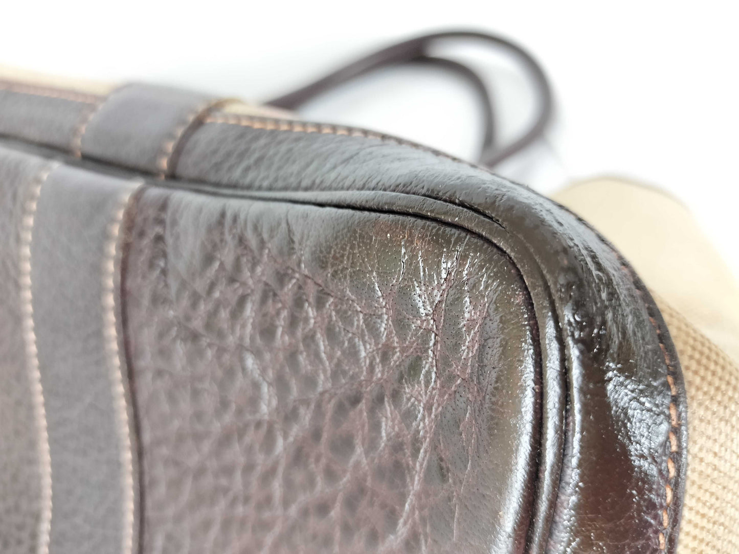 HERMES Garden Party PM Handbag in Ivory with F Engraving and P Hardware