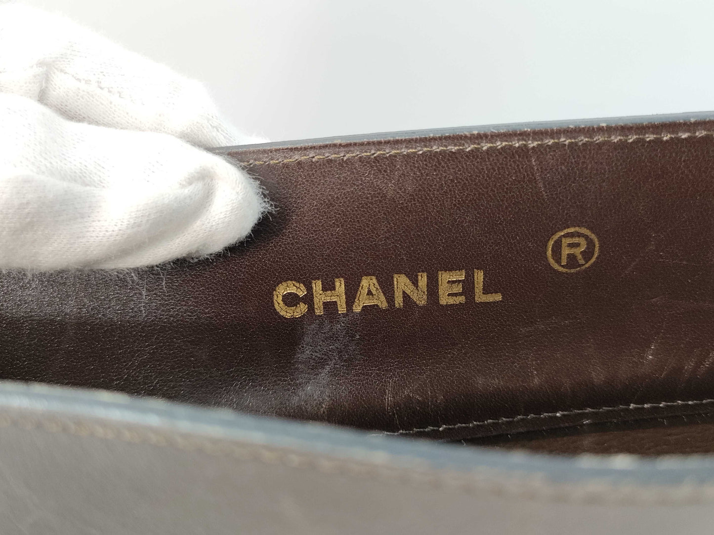CHANEL Chanel Chain Shoulder/Brown Tote Bag