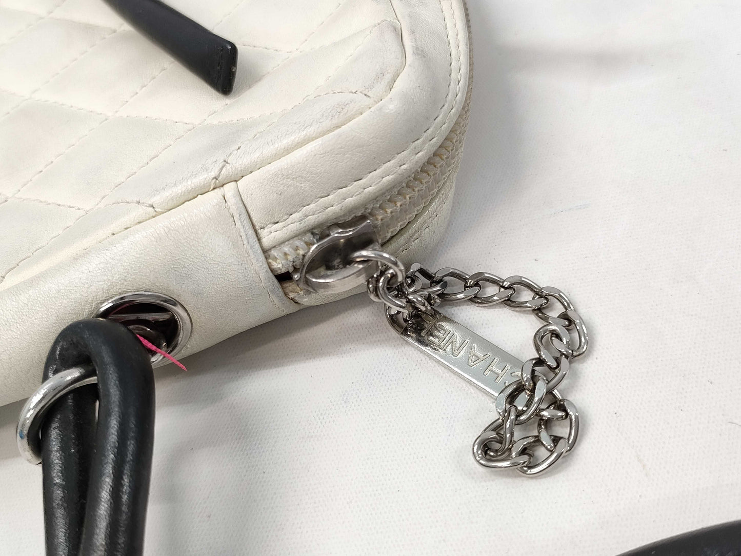 CHANEL Cambon Line Shoulder Bag/White/No. 9 Shoulder Bag