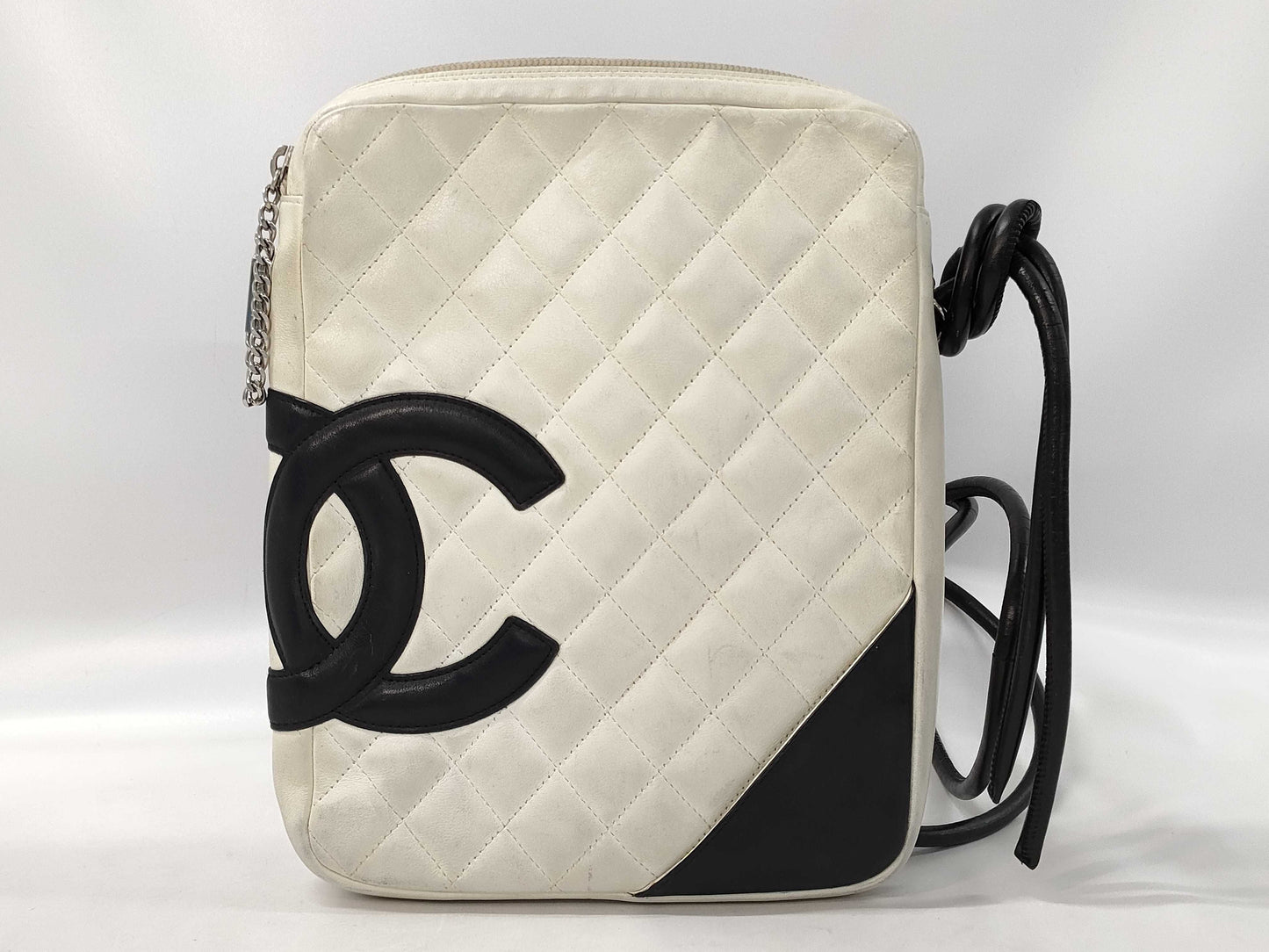 CHANEL Cambon Line Shoulder Bag/White/No. 9 Shoulder Bag