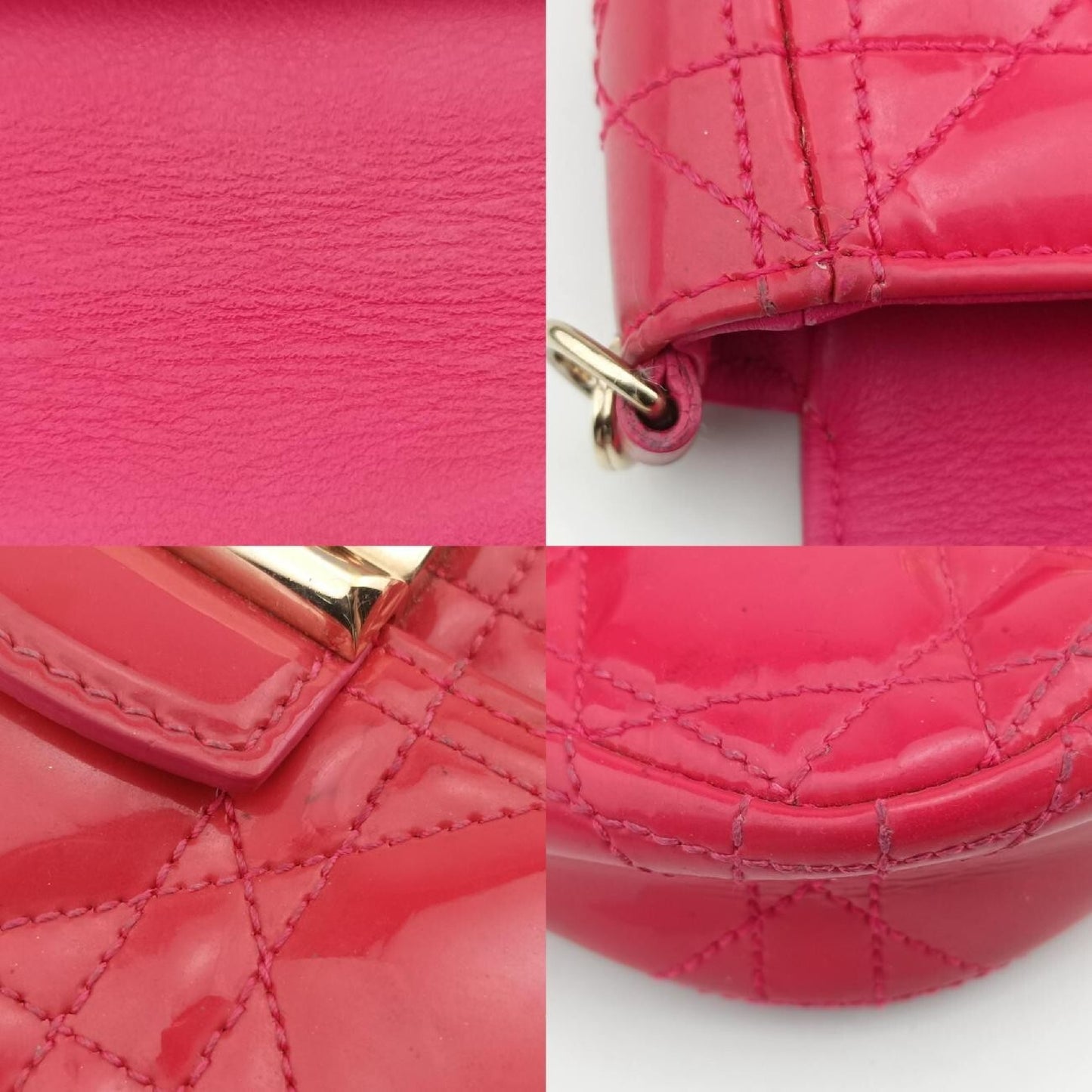 Dior Miss Dior Red Patent 12-MA-0194 Shoulder Bag
