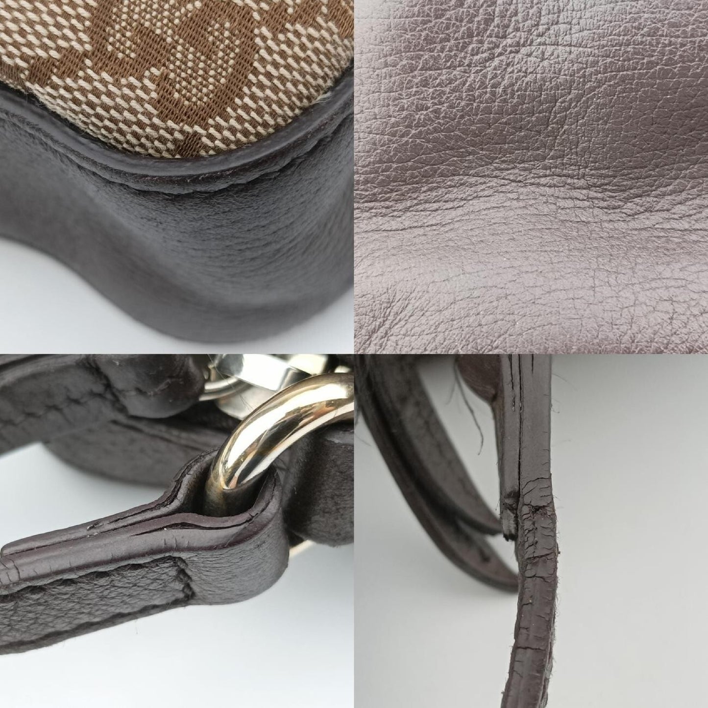 GUCCI Bee Web Multicolor Canvas and Leather Shoulder Bag 412008I019342450