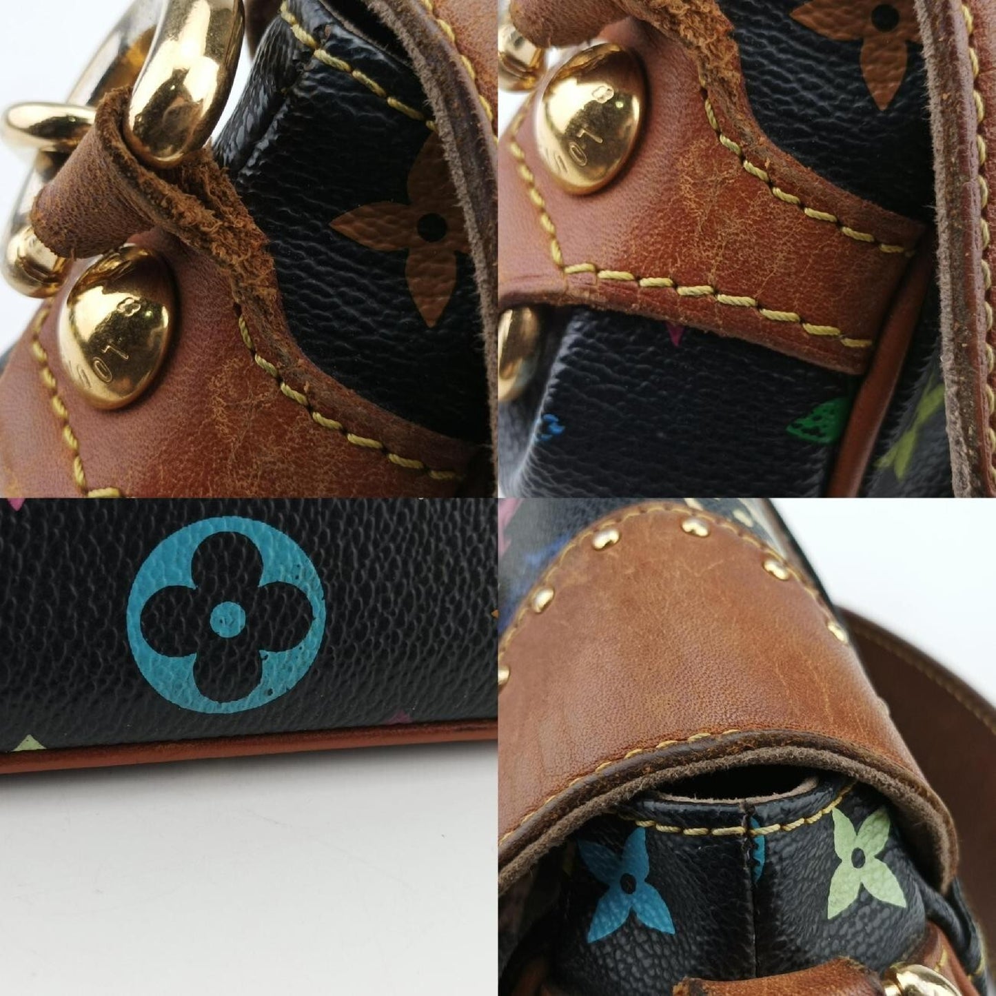 LOUIS VUITTON Marilyn Noir Monogram Multicolore M40128MI5017 Shoulder Bag