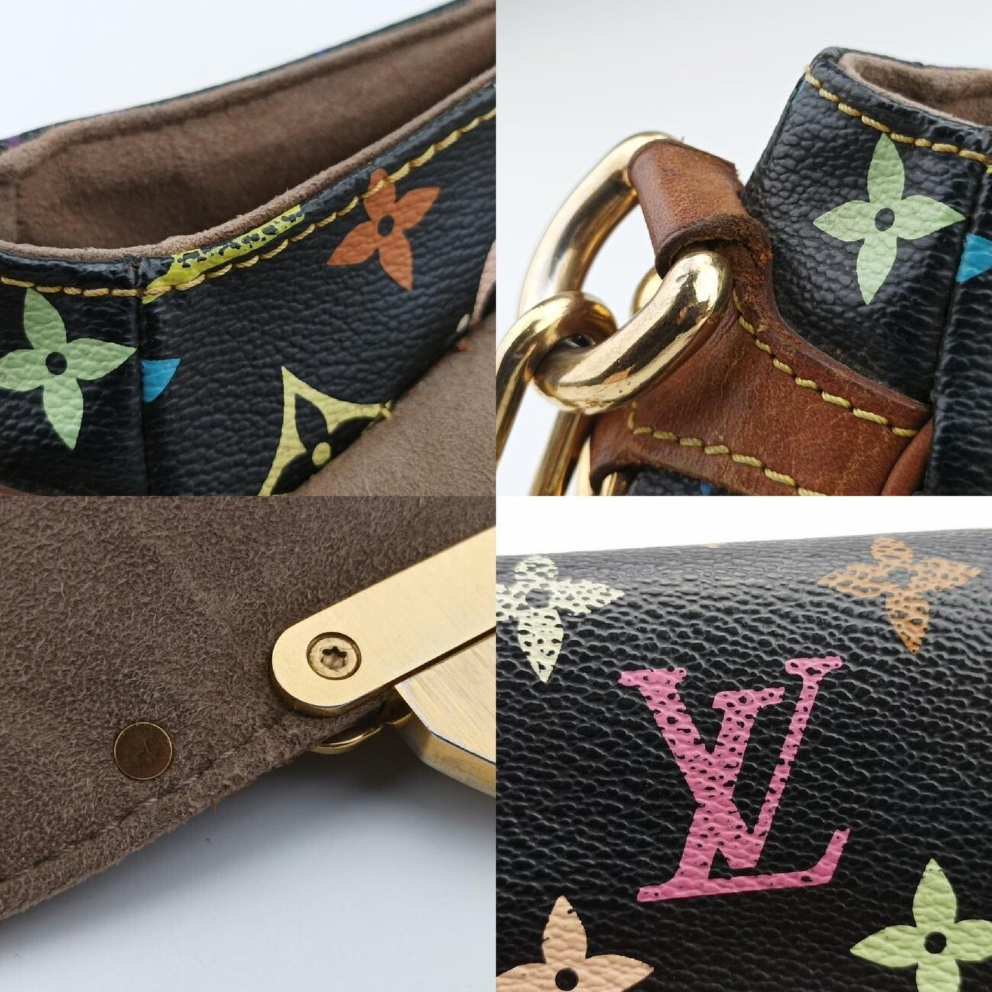 LOUIS VUITTON Marilyn Noir Monogram Multicolore M40128MI5017 Shoulder Bag