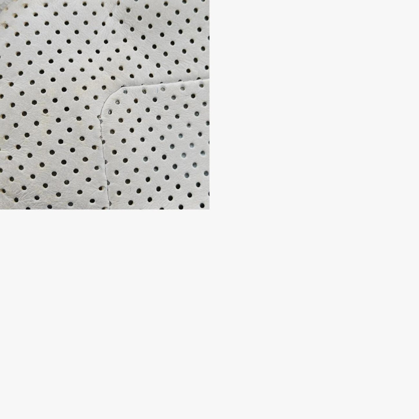 CHANEL 2.55 Perforated White Lambskin Shoulder Bag A3756112074055