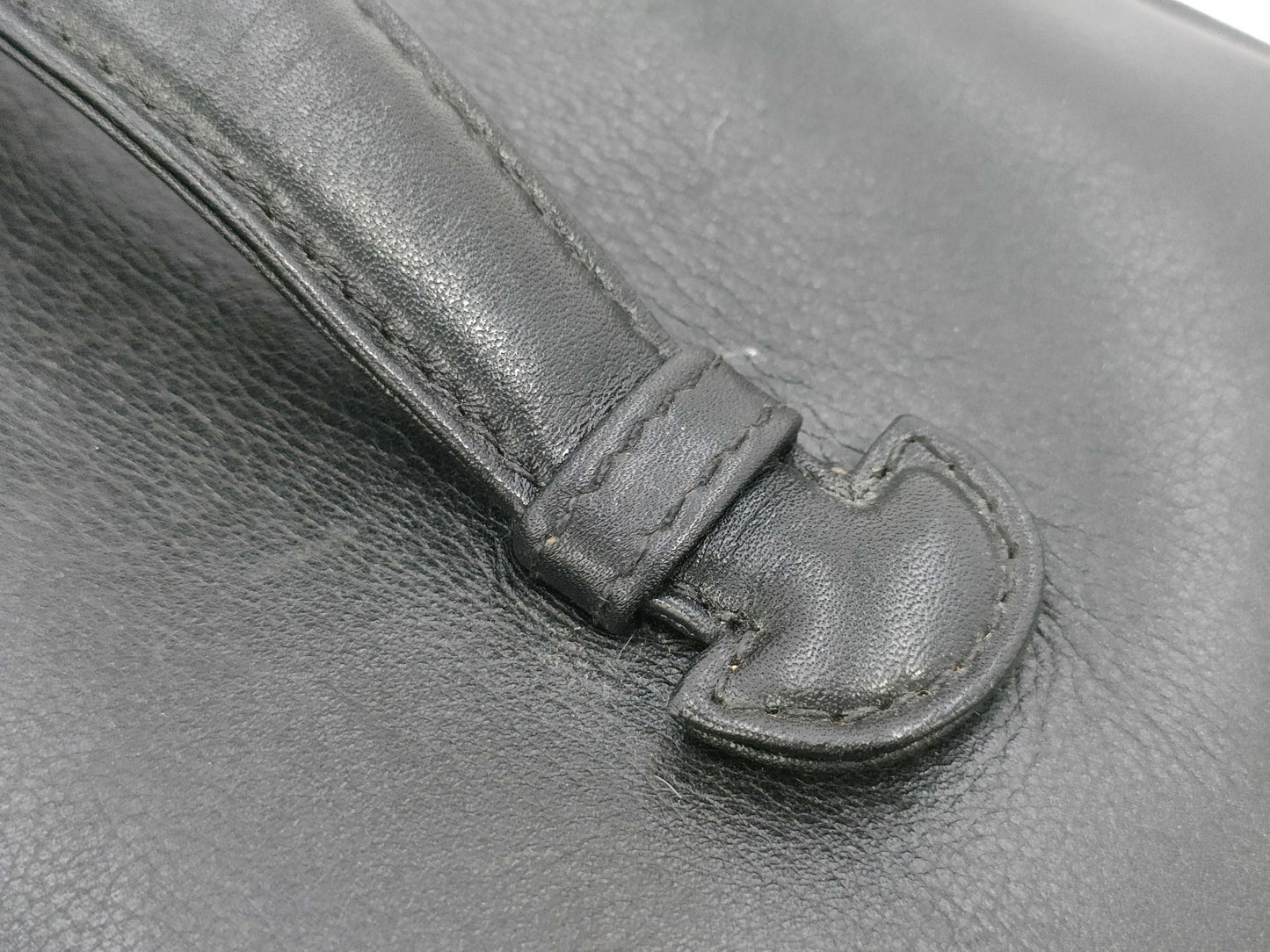 CHANEL Bicolor Coco Mark Lambskin Leather Vanity Bag in Black with Gold Hardware