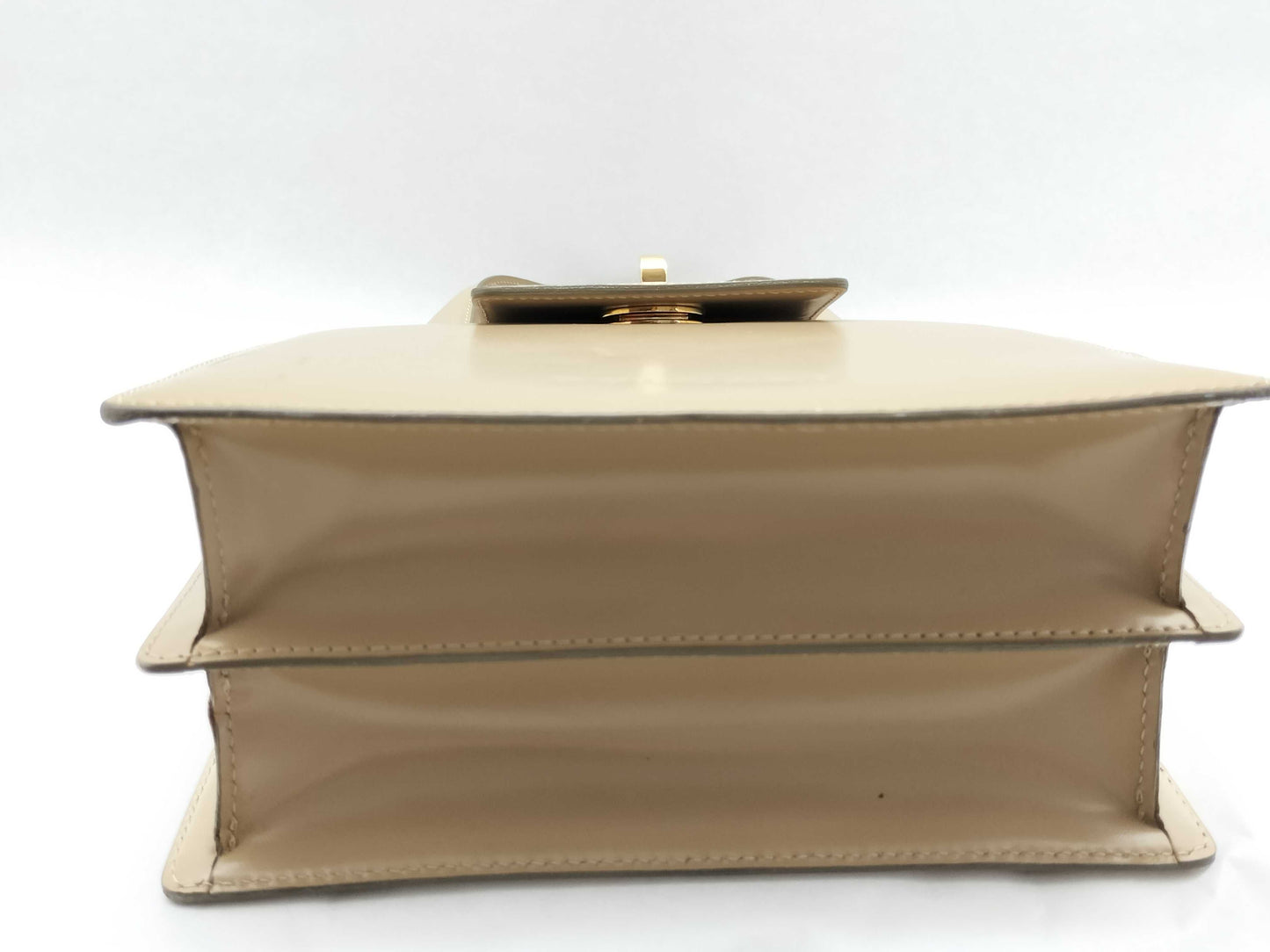 BVLGARI Bulgari Leather 2-Way Handbag Shoulder Bag Turnlock Handbag