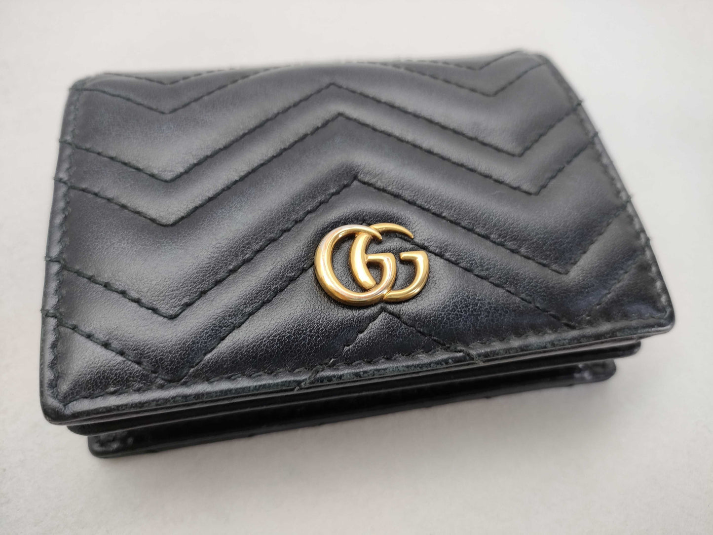 GUCCI GG Leather Compact Wallet