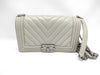 CHANEL Matelasse Boy V-Stitch Chain Shoulder Bag