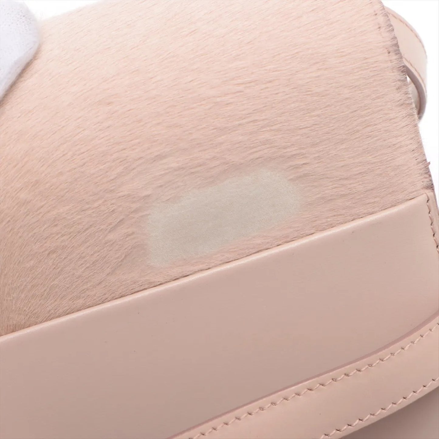 CELINE Classic Box Leather and Harako Shoulder Bag Pink