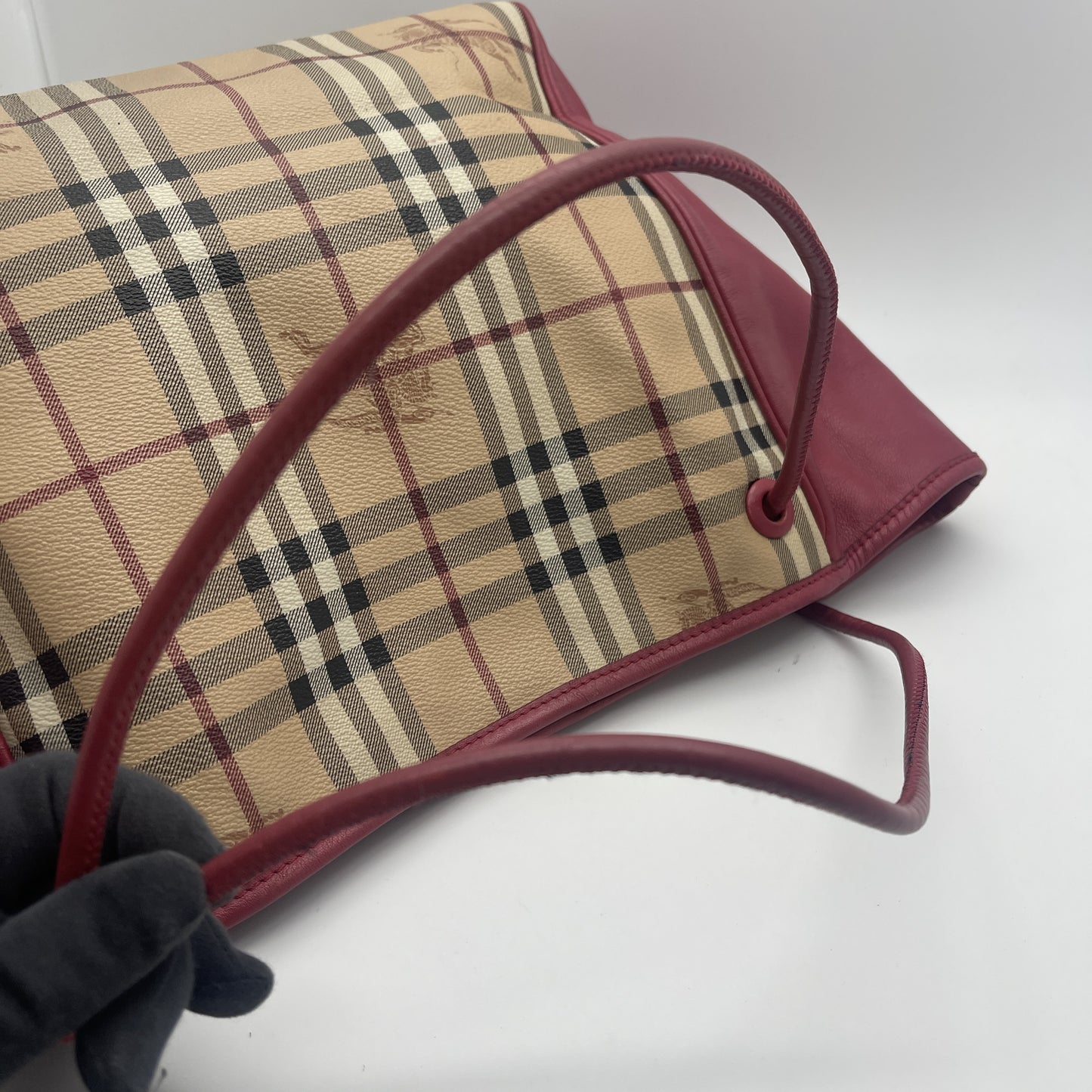 BURBERRY Nova Check Tote Bag Shoulder Bag