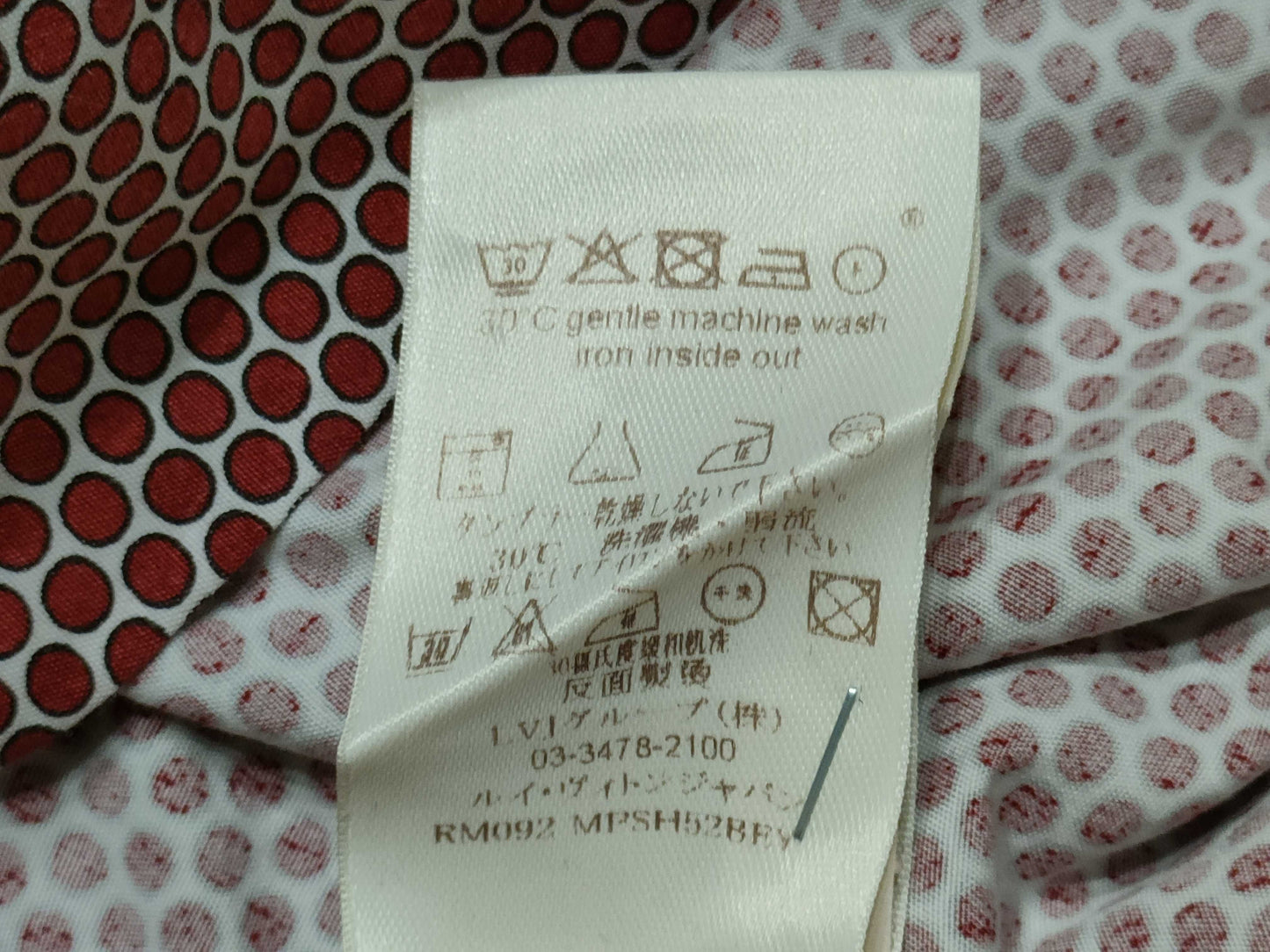 LOUIS VUITTON Polka Dot Shirt
