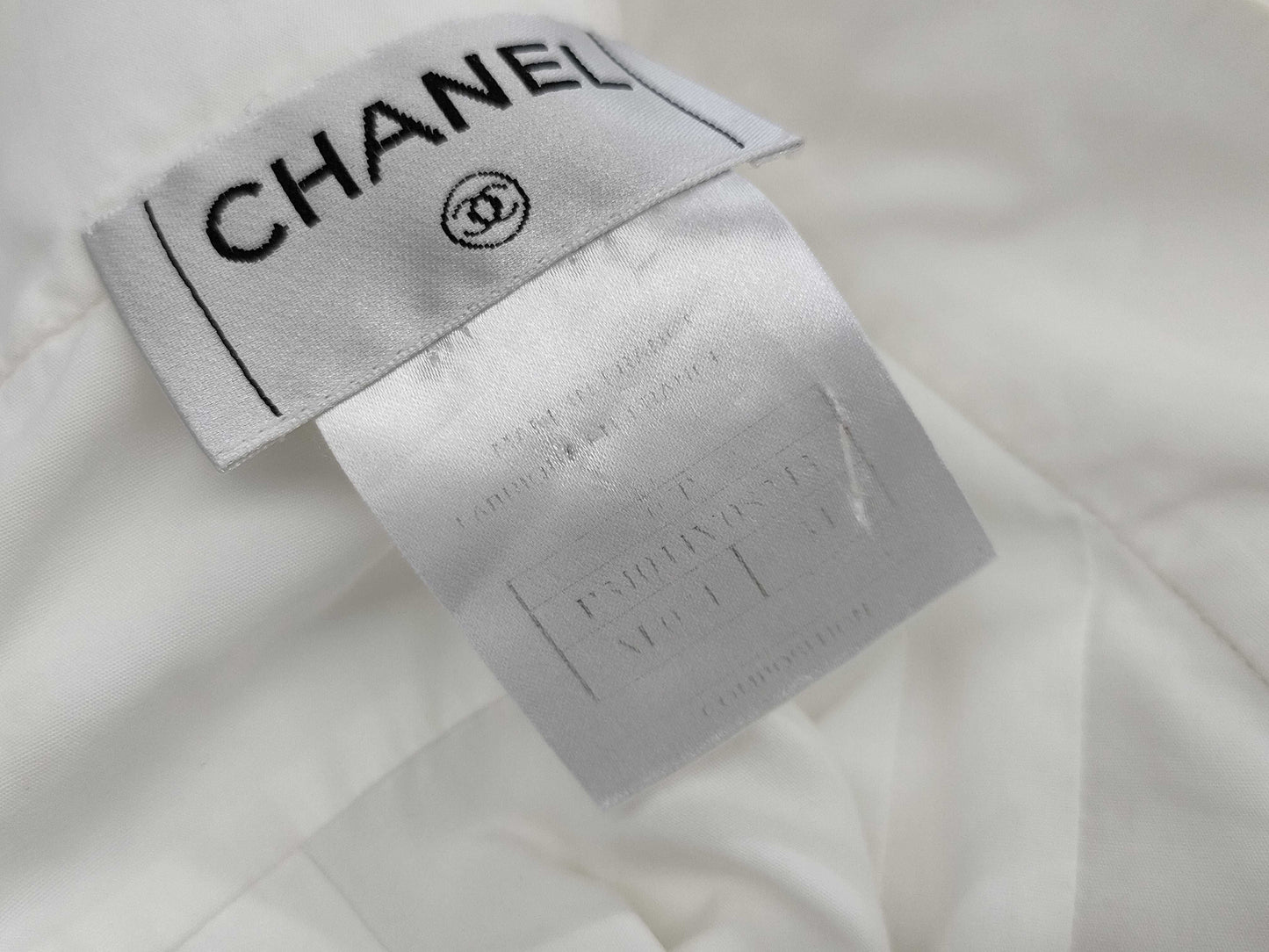 CHANEL Sleeveless Blouse with Back Ribbon, Size 34, Tops