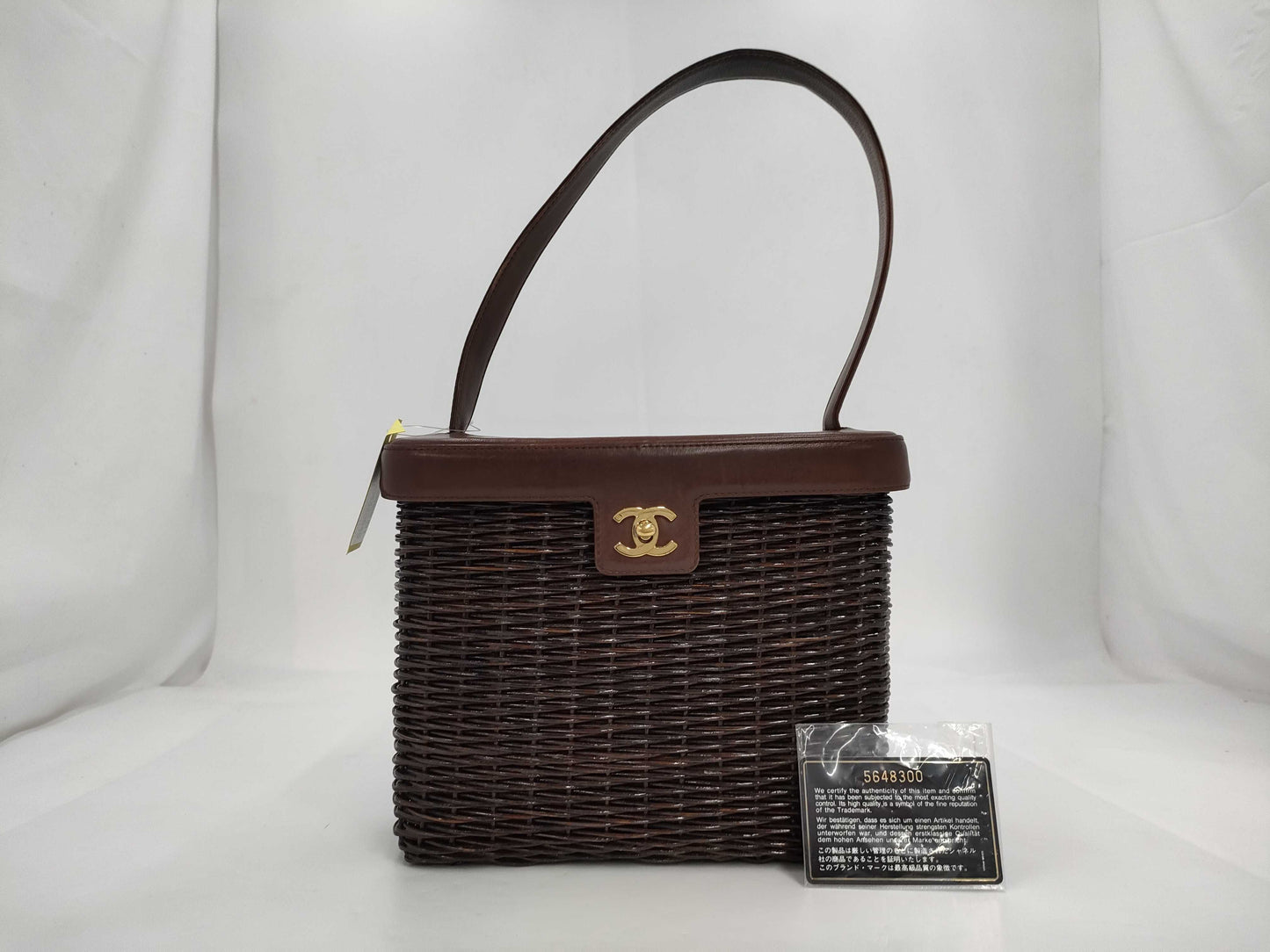 CHANEL Coco Mark Turn Lock Basket Handbag