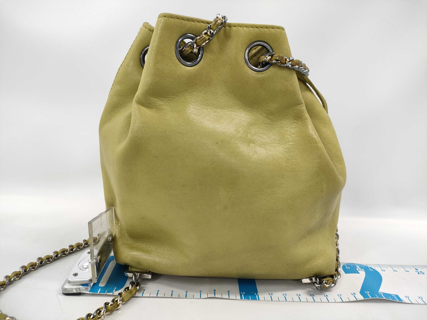 CHANEL Lambskin Drawstring Shoulder Bag