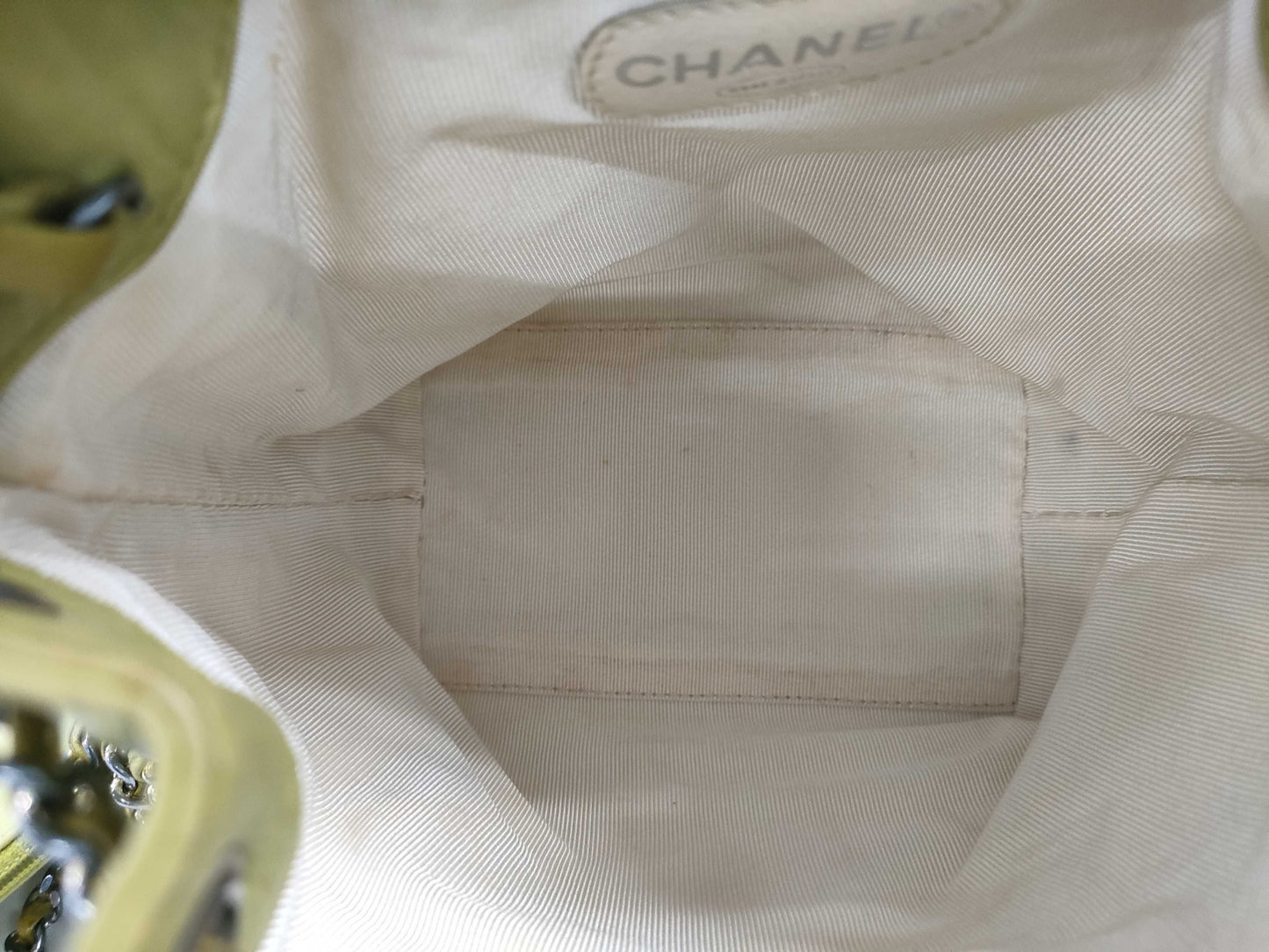 CHANEL Lambskin Drawstring Shoulder Bag