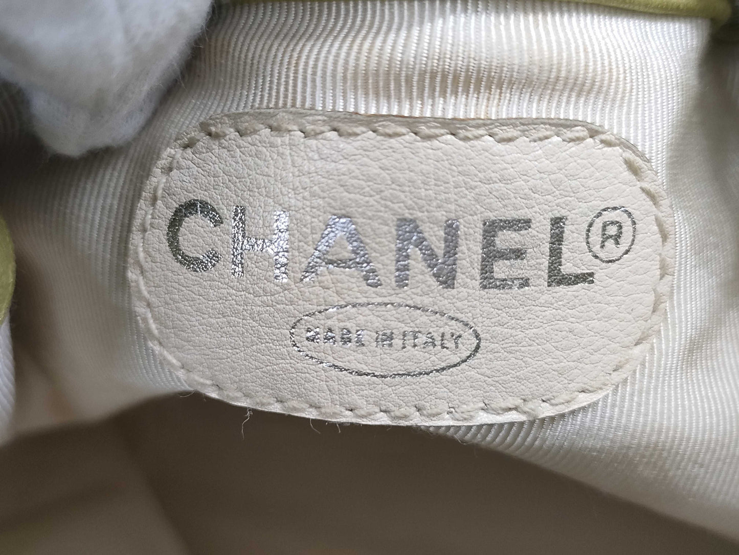 CHANEL Lambskin Drawstring Shoulder Bag