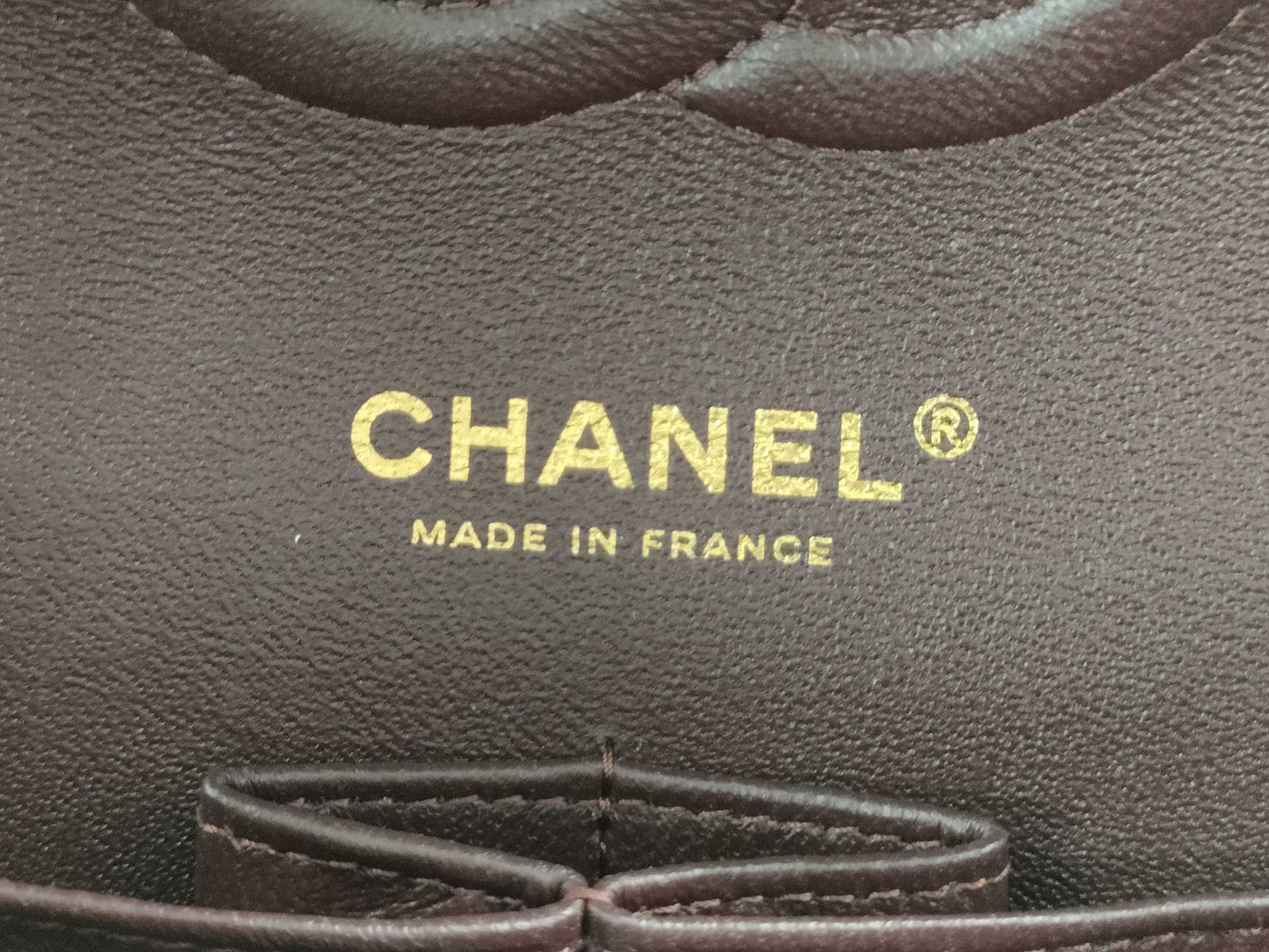 CHANEL Caviar Skin V-Stitch Shoulder Bag
