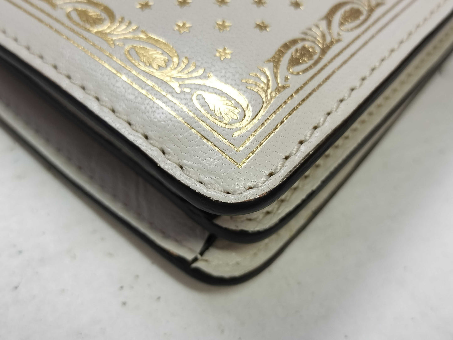 GUCCI GUCCI Sega Collaboration Dionysus Star White x Gold Leather Shoulder Bag 400235 B024723870