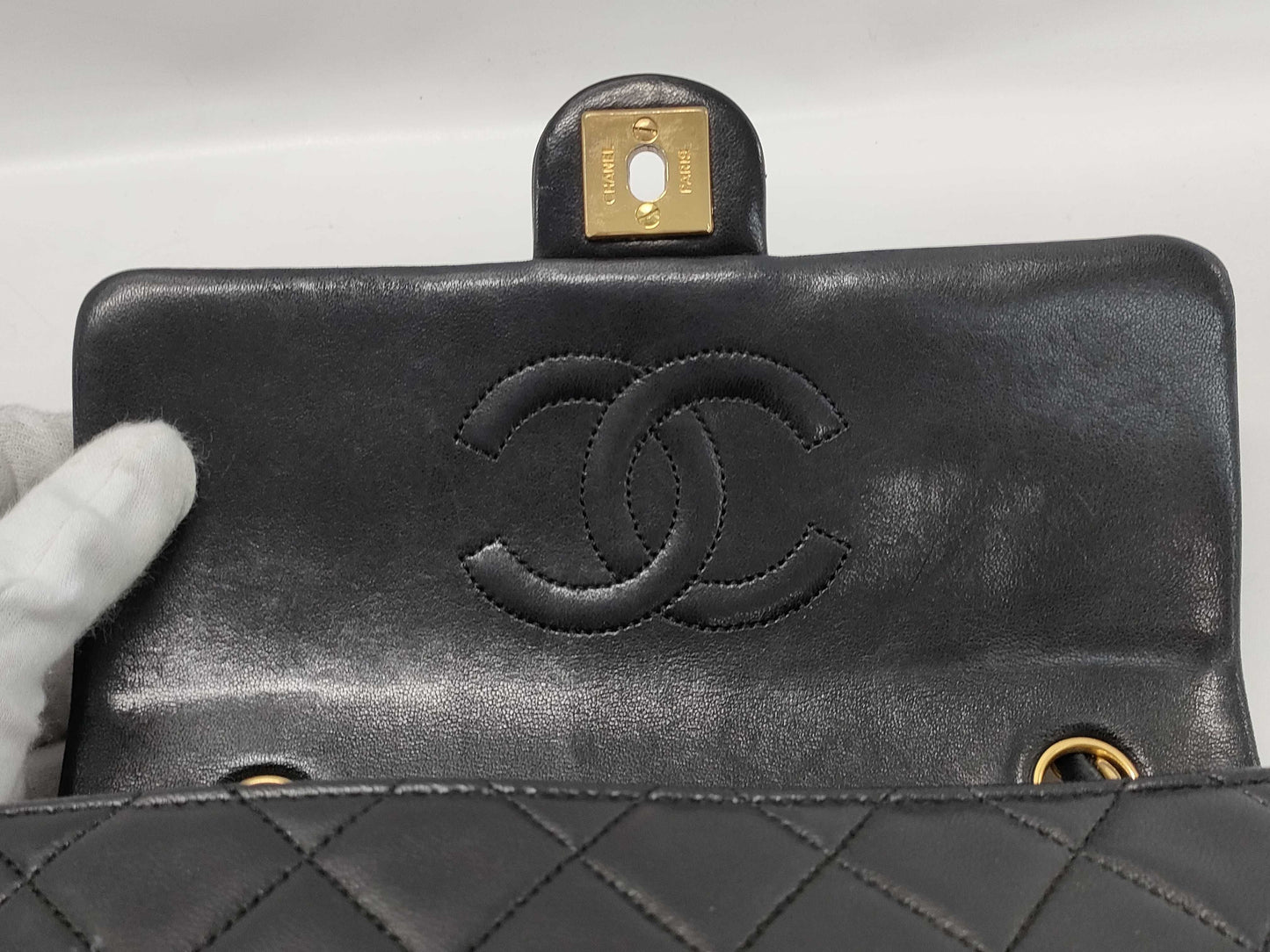 CHANEL CHANEL Matelasse Mini Medium Matelam Chain Shoulder Bag with Seal Card