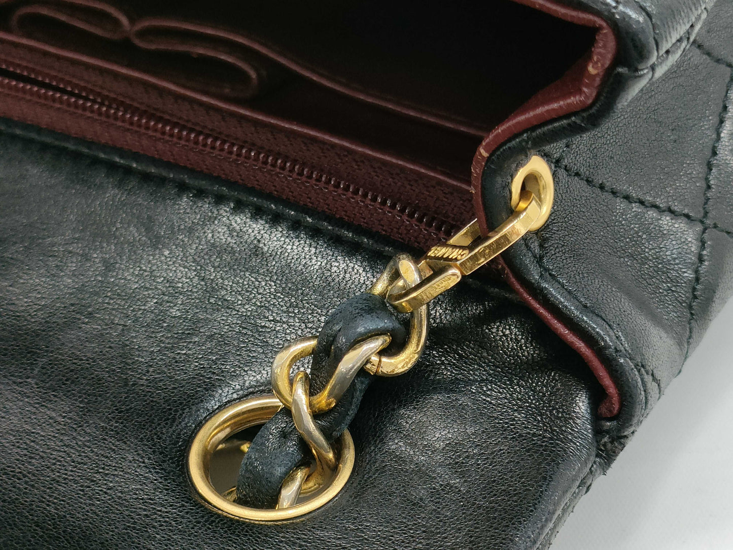 CHANEL CHANEL Matelasse Mini Medium Matelam Chain Shoulder Bag with Seal Card